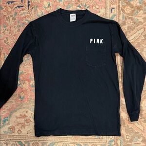 PINK Victoria's Secret Woman’s Black Long Sleeve Shirt - da